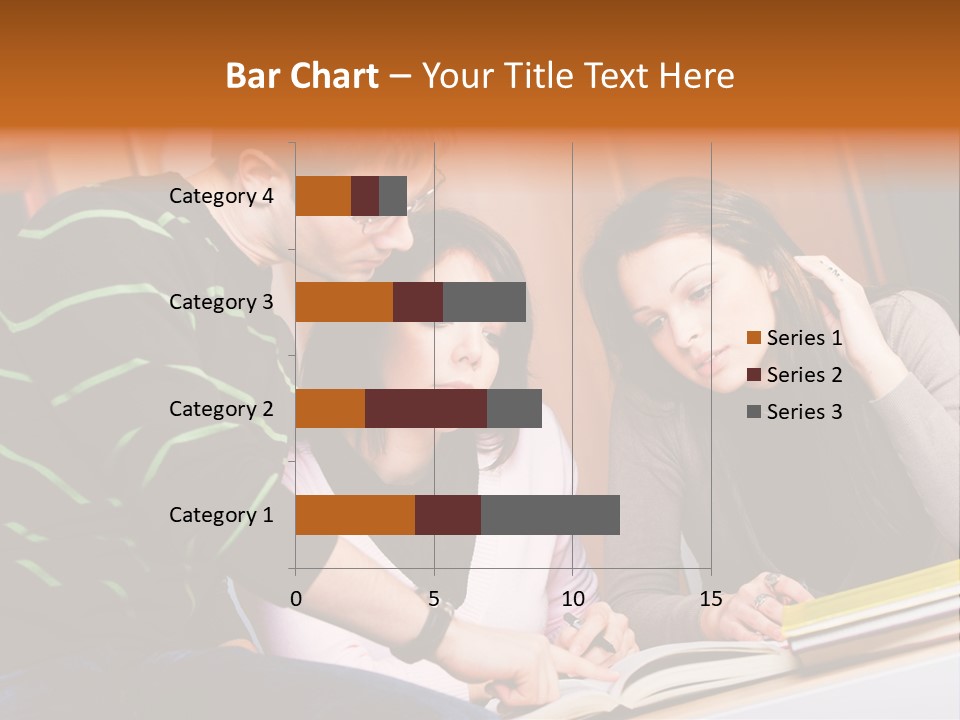 Pink Ribbon And Female Figures On White Background PowerPoint Template