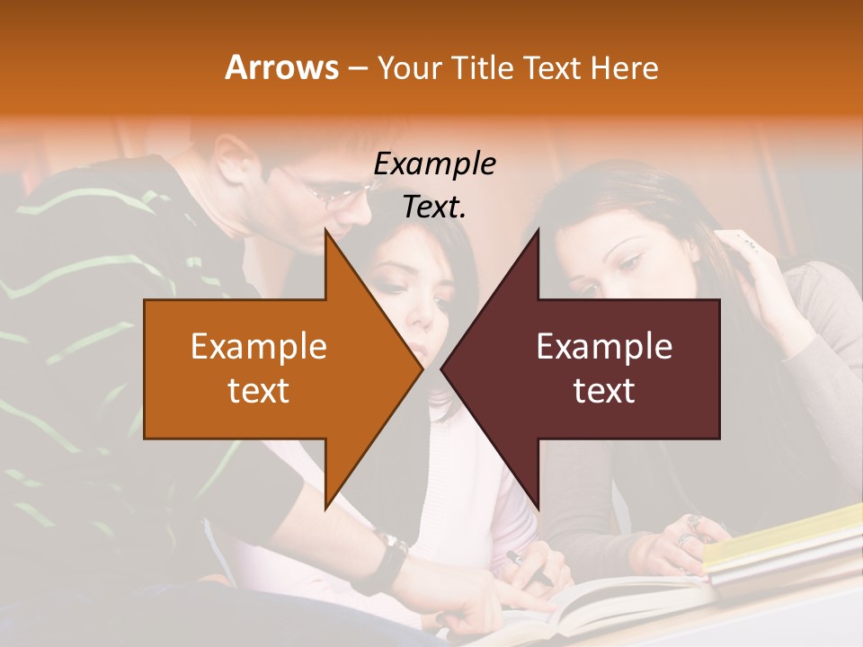 Pink Ribbon And Female Figures On White Background PowerPoint Template