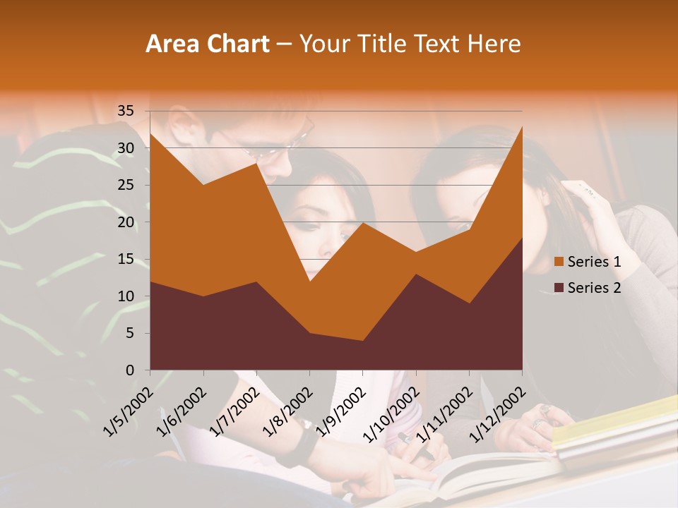 Pink Ribbon And Female Figures On White Background PowerPoint Template