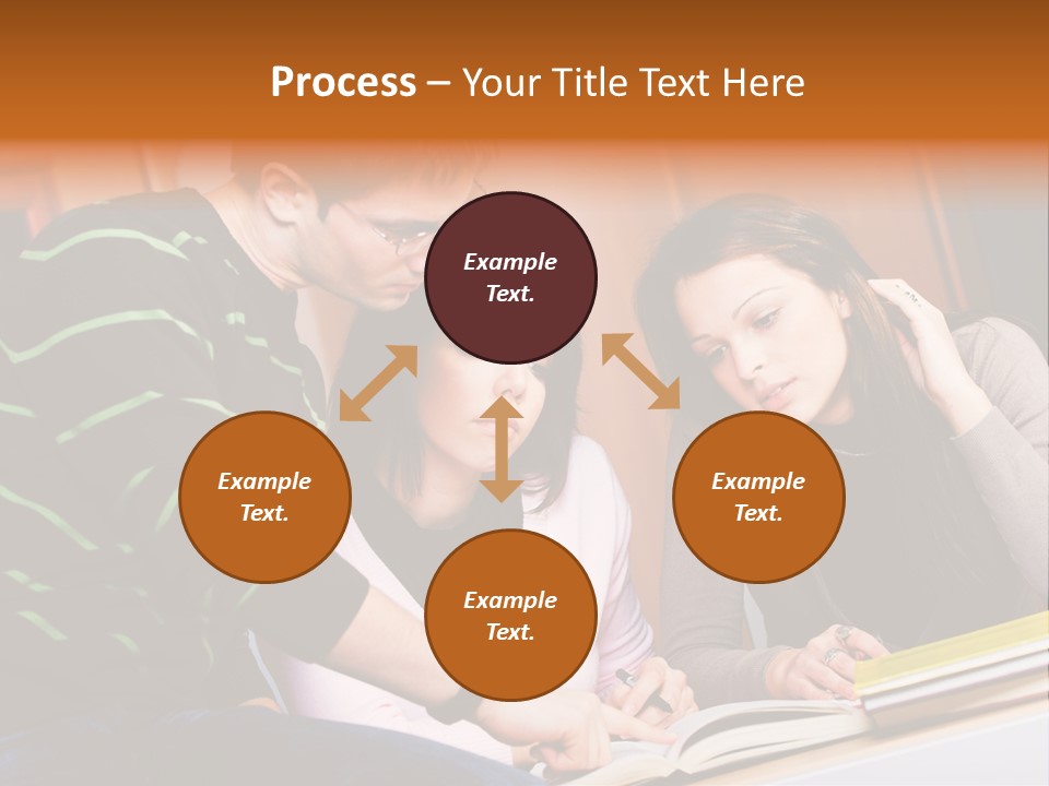 Pink Ribbon And Female Figures On White Background PowerPoint Template