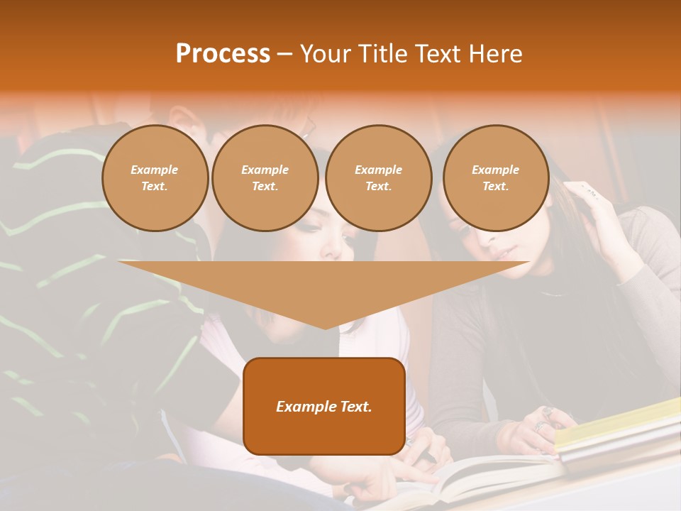 Pink Ribbon And Female Figures On White Background PowerPoint Template