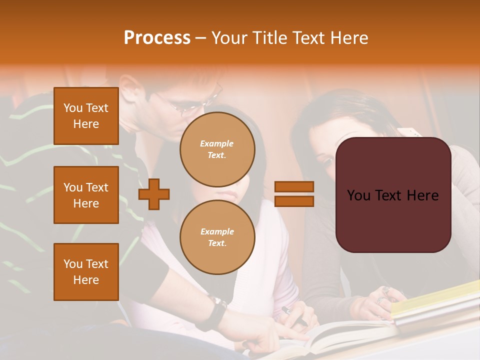 Pink Ribbon And Female Figures On White Background PowerPoint Template