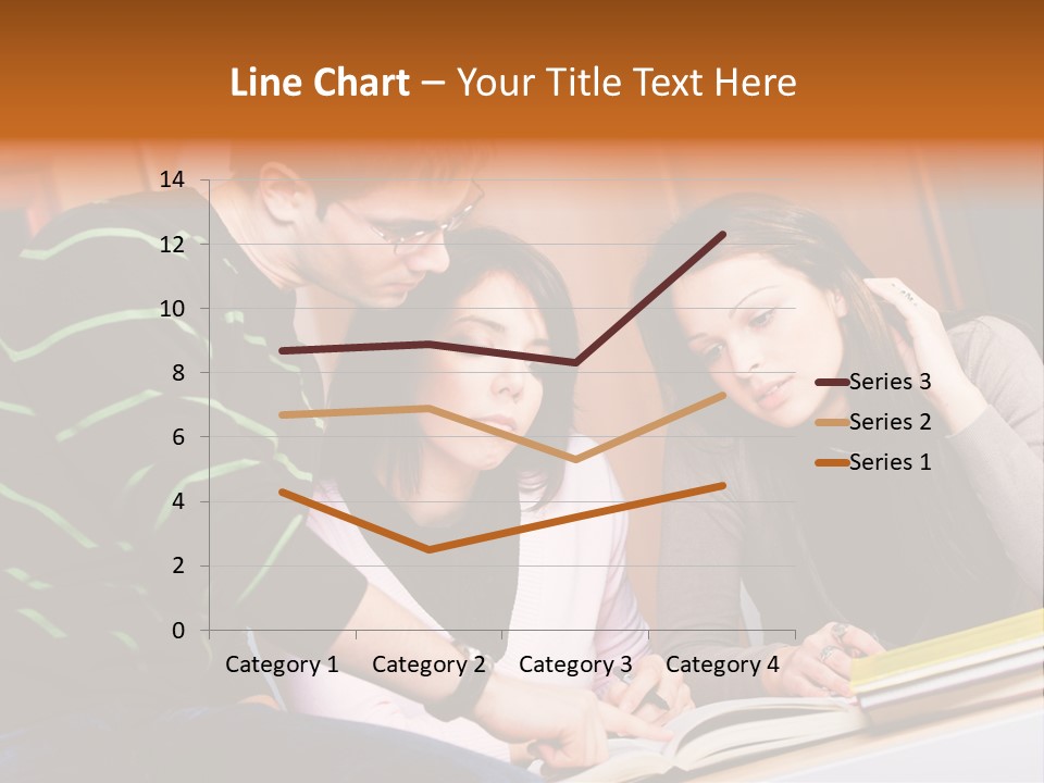 Pink Ribbon And Female Figures On White Background PowerPoint Template