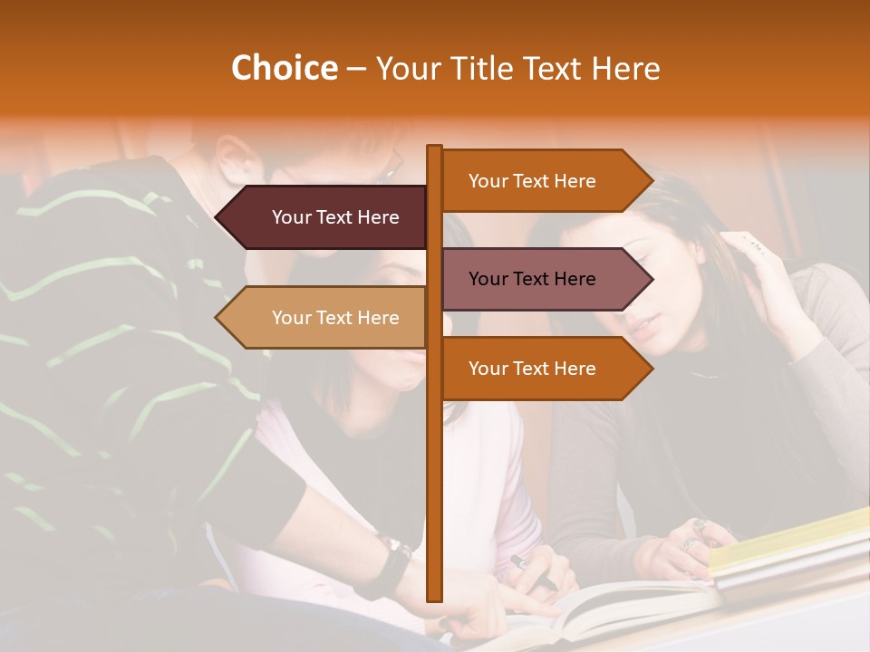 Pink Ribbon And Female Figures On White Background PowerPoint Template