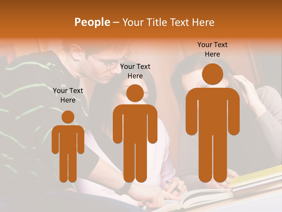 Pink Ribbon And Female Figures On White Background PowerPoint Template