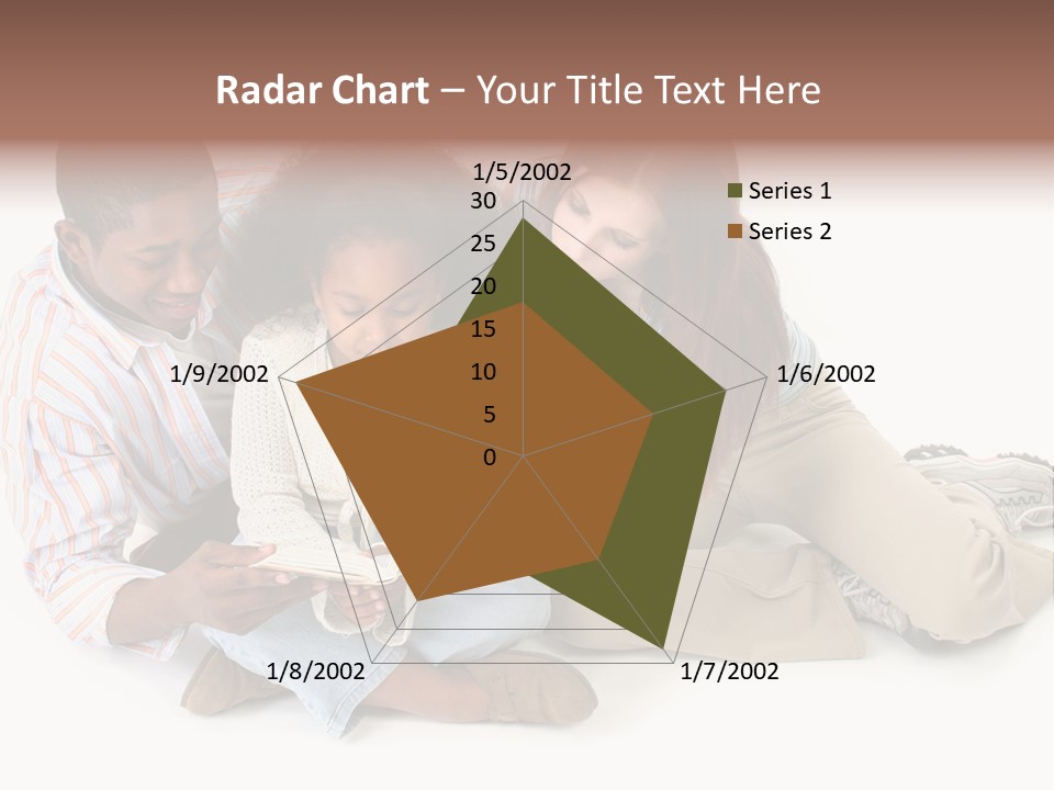 Family Of Three Reading Child's Bible Together. Caucasian Mother And African American Father With Daughter. PowerPoint Template