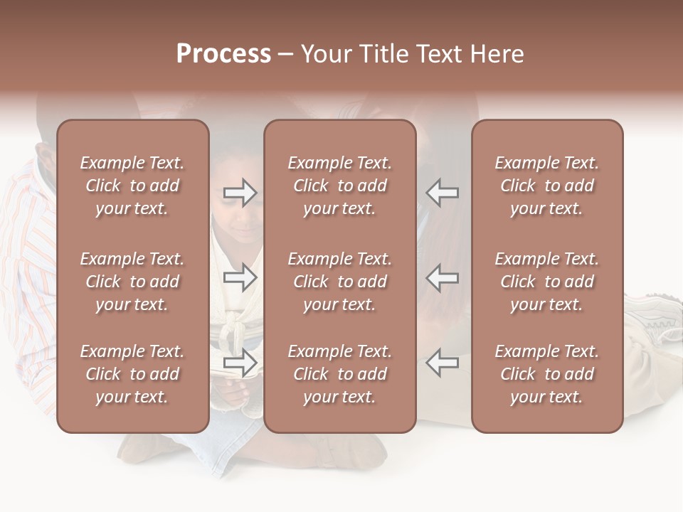 Family Of Three Reading Child's Bible Together. Caucasian Mother And African American Father With Daughter. PowerPoint Template