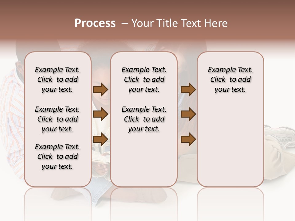 Family Of Three Reading Child's Bible Together. Caucasian Mother And African American Father With Daughter. PowerPoint Template