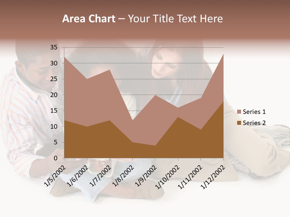 Family Of Three Reading Child's Bible Together. Caucasian Mother And African American Father With Daughter. PowerPoint Template