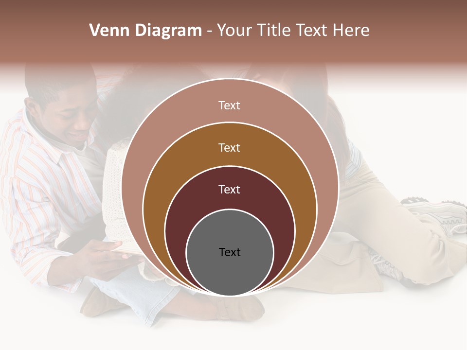 Family Of Three Reading Child's Bible Together. Caucasian Mother And African American Father With Daughter. PowerPoint Template