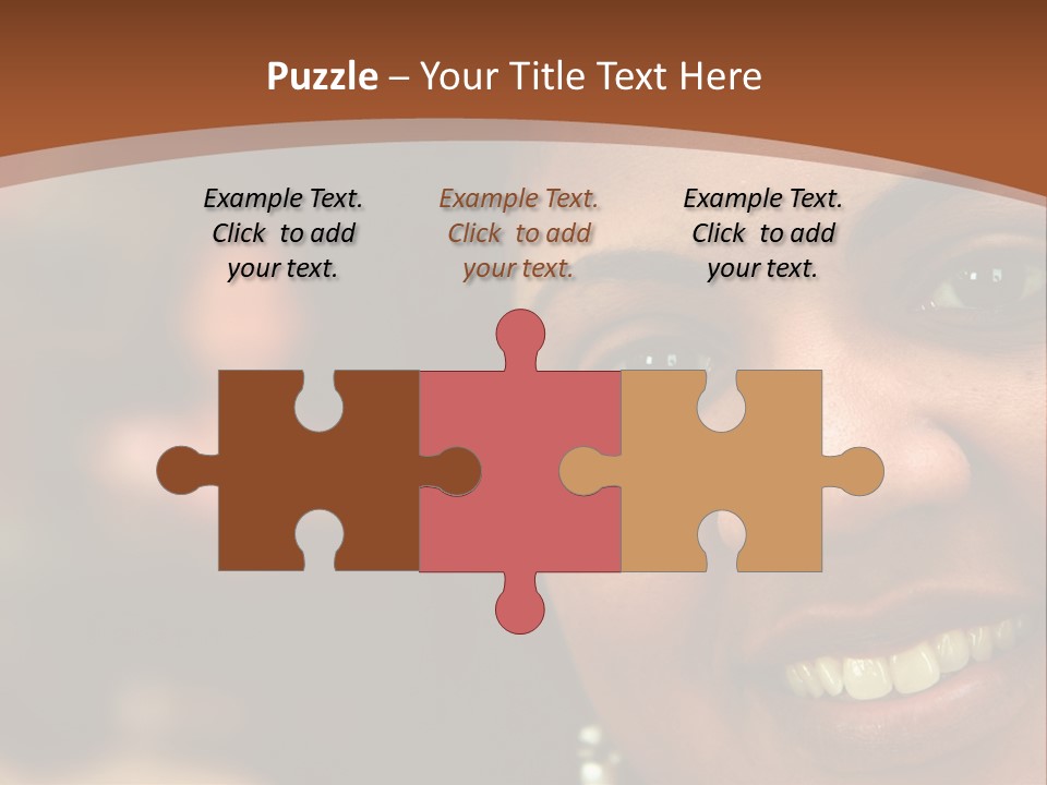 Interracial Family Sitting Together At Home PowerPoint Template