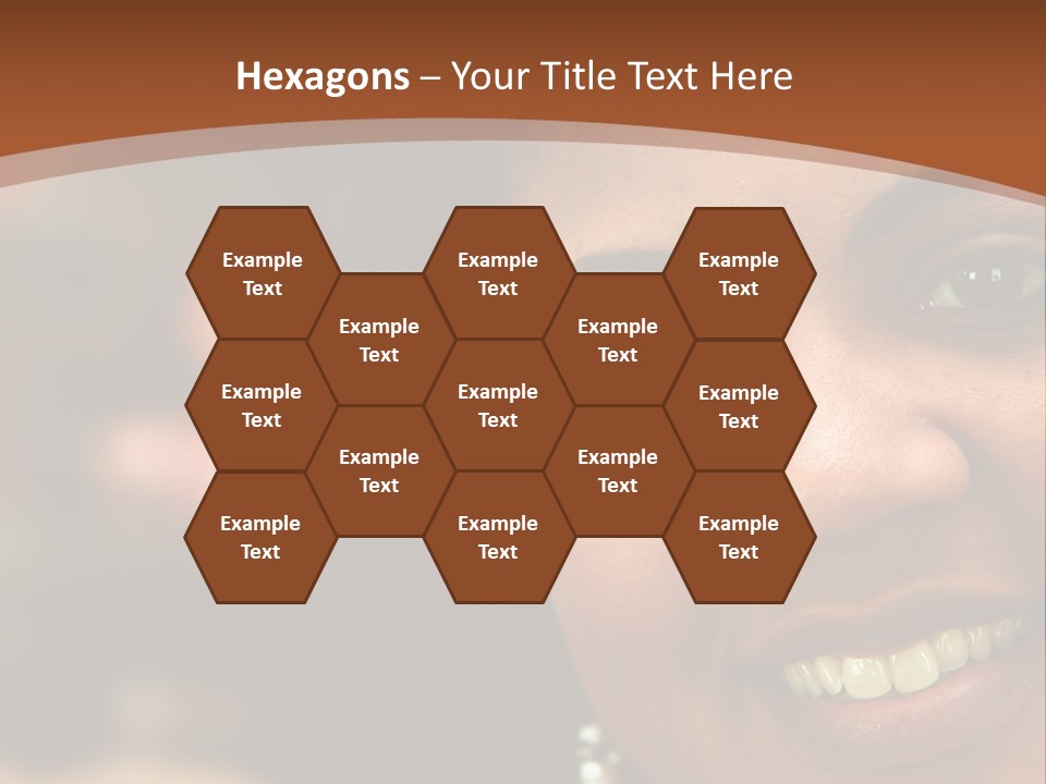 Interracial Family Sitting Together At Home PowerPoint Template