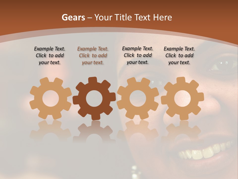 Interracial Family Sitting Together At Home PowerPoint Template