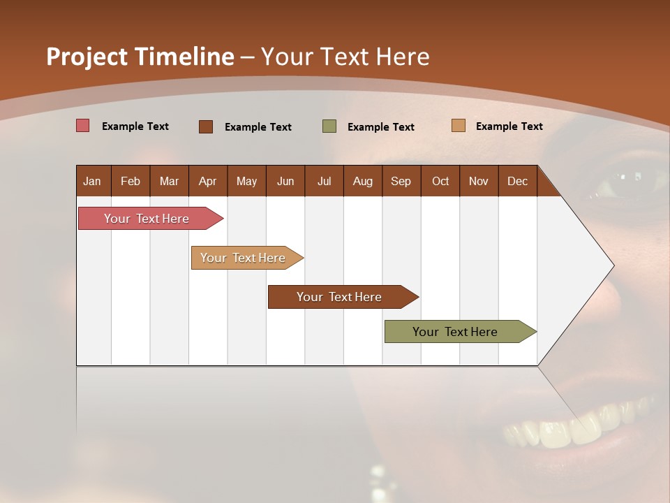 Interracial Family Sitting Together At Home PowerPoint Template