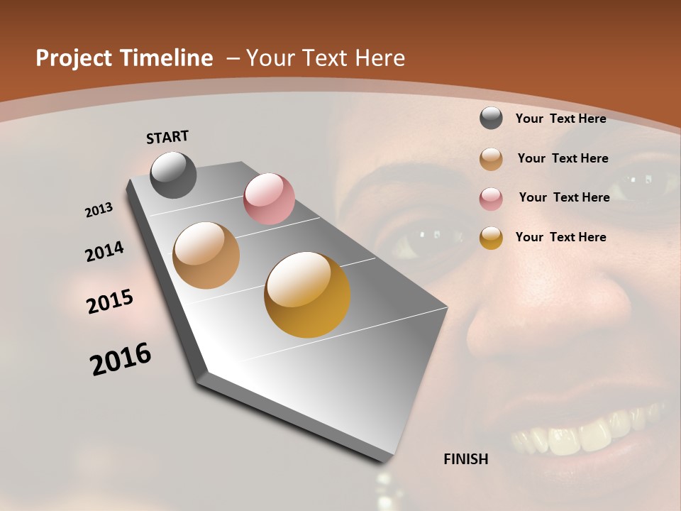 Interracial Family Sitting Together At Home PowerPoint Template