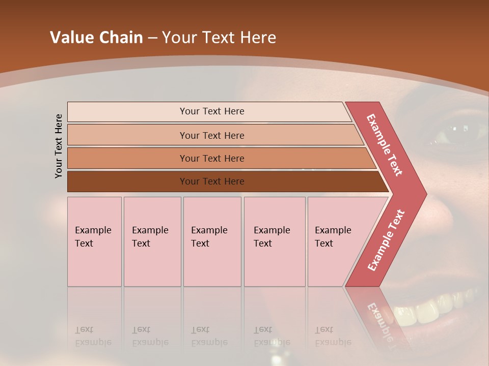 Interracial Family Sitting Together At Home PowerPoint Template