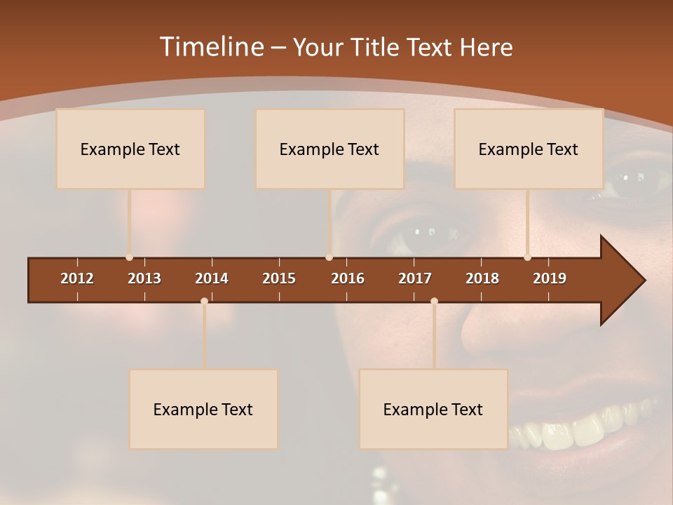 Interracial Family Sitting Together At Home PowerPoint Template