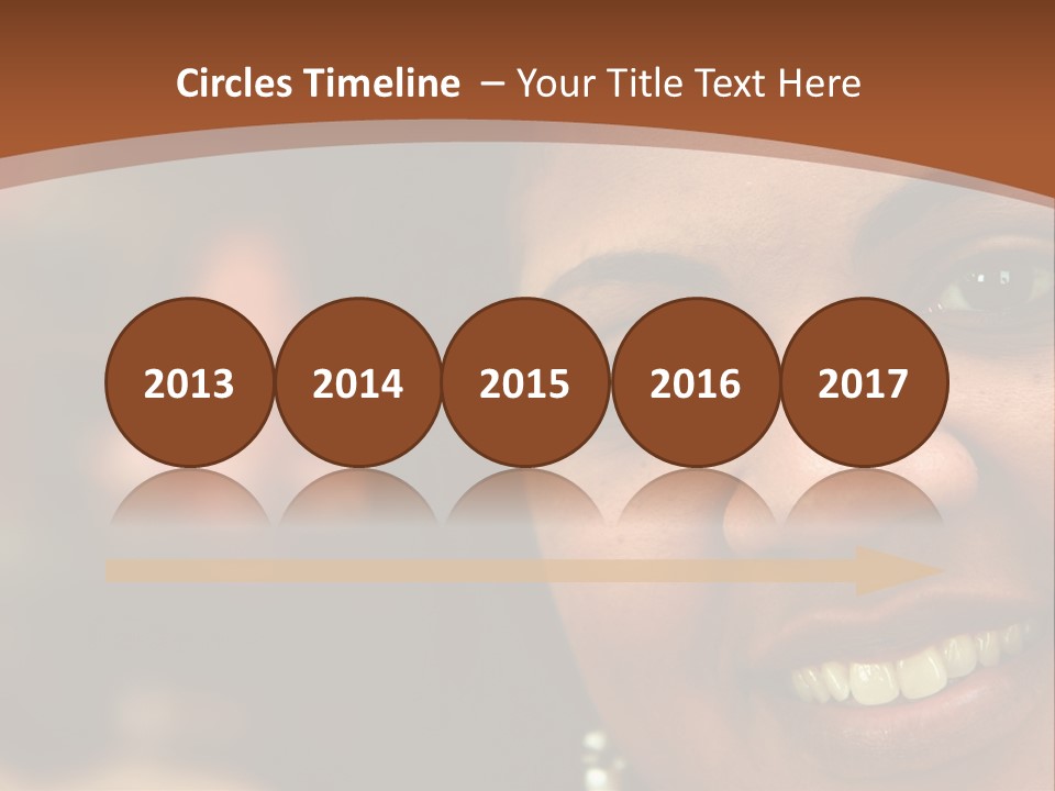 Interracial Family Sitting Together At Home PowerPoint Template