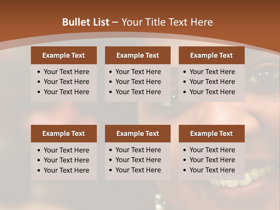 Interracial Family Sitting Together At Home PowerPoint Template