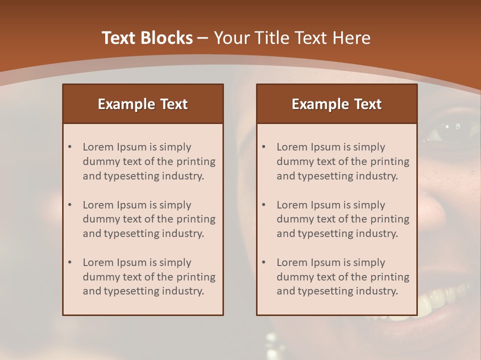 Interracial Family Sitting Together At Home PowerPoint Template