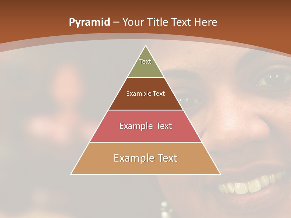 Interracial Family Sitting Together At Home PowerPoint Template