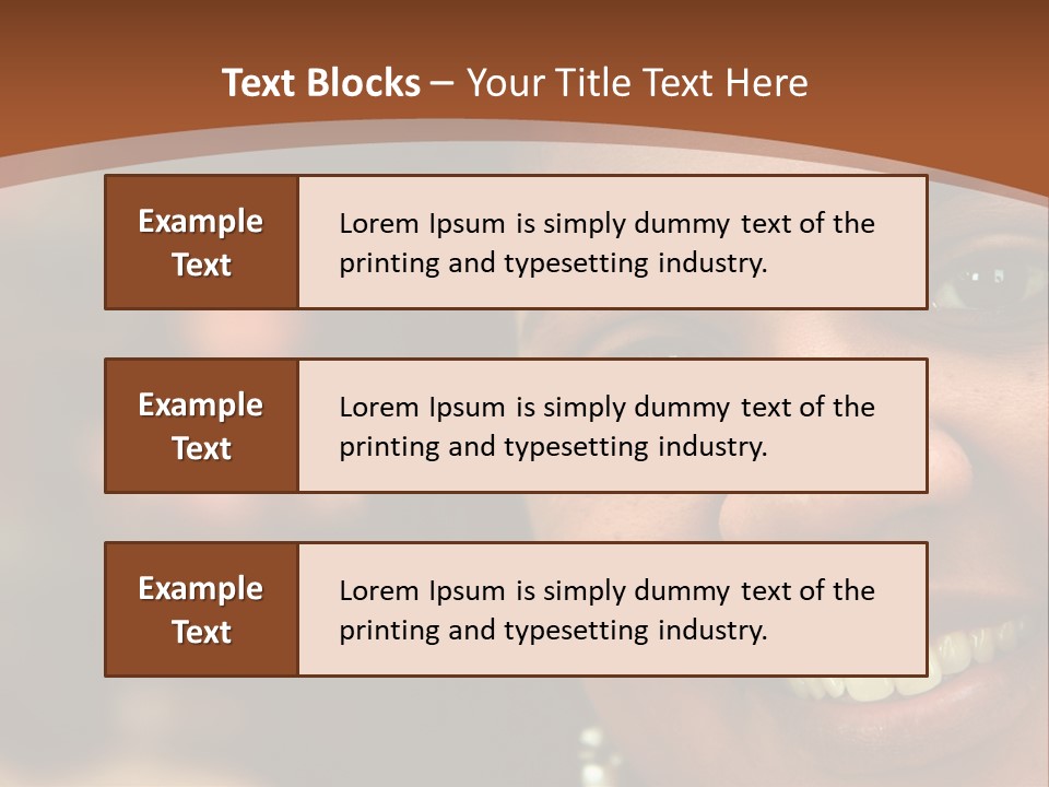 Interracial Family Sitting Together At Home PowerPoint Template