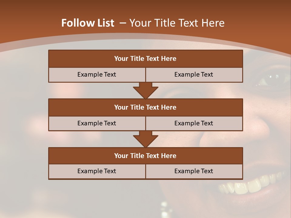 Interracial Family Sitting Together At Home PowerPoint Template