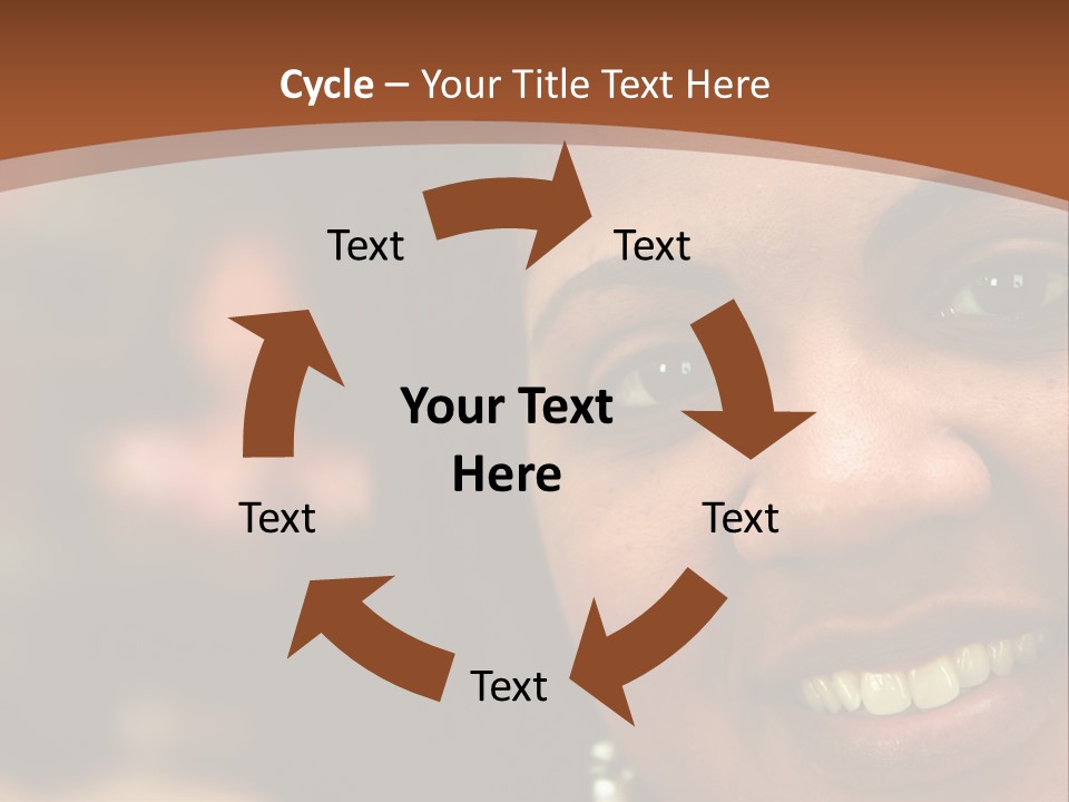 Interracial Family Sitting Together At Home PowerPoint Template