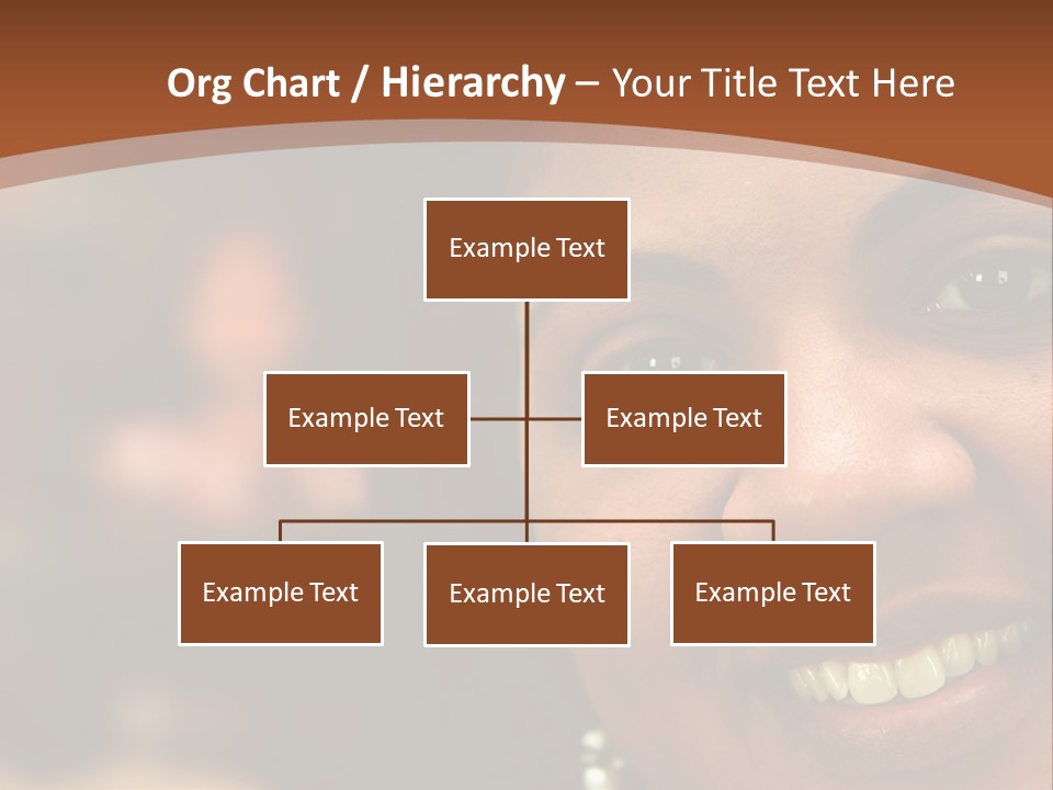 Interracial Family Sitting Together At Home PowerPoint Template