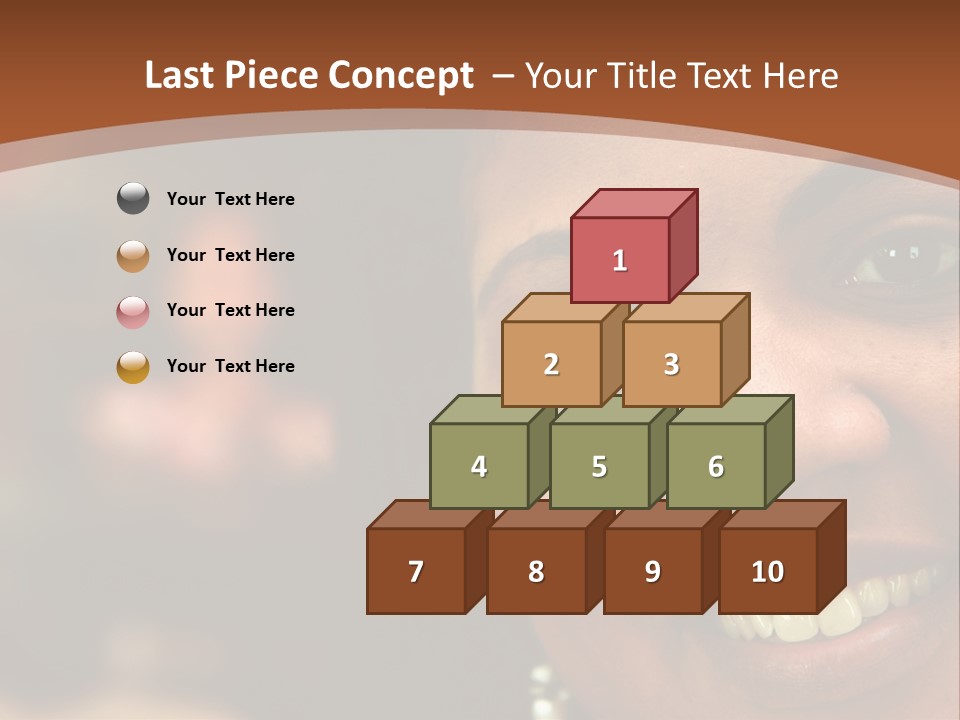 Interracial Family Sitting Together At Home PowerPoint Template