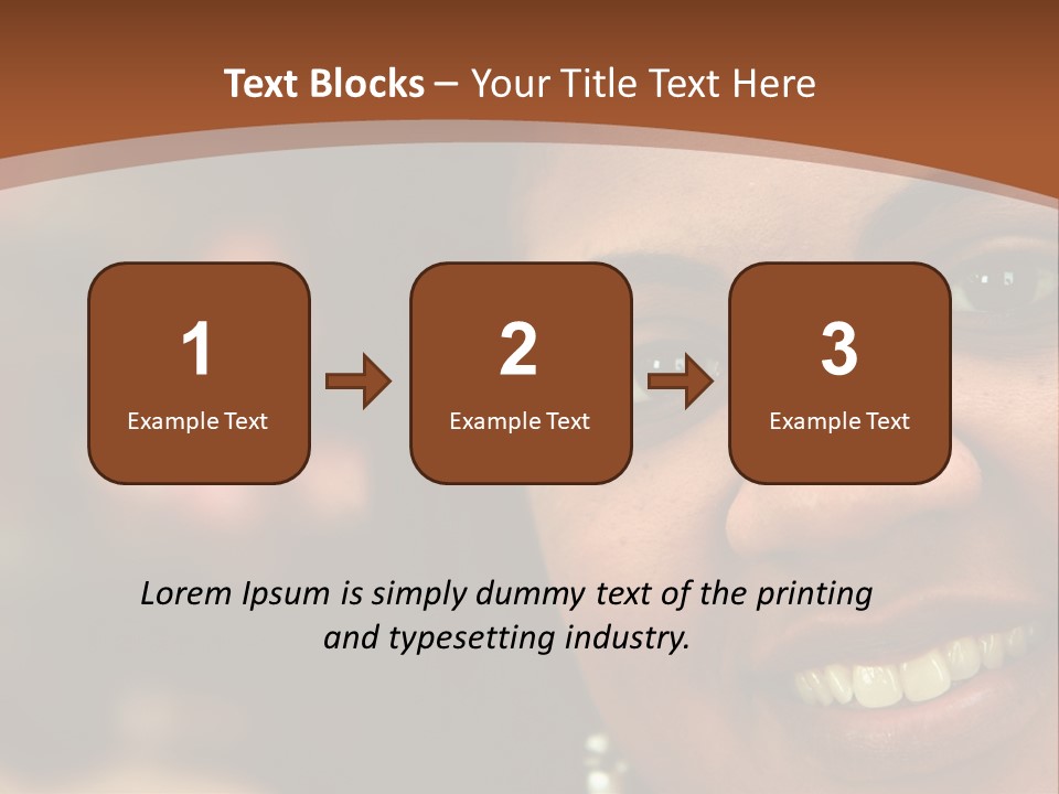 Interracial Family Sitting Together At Home PowerPoint Template