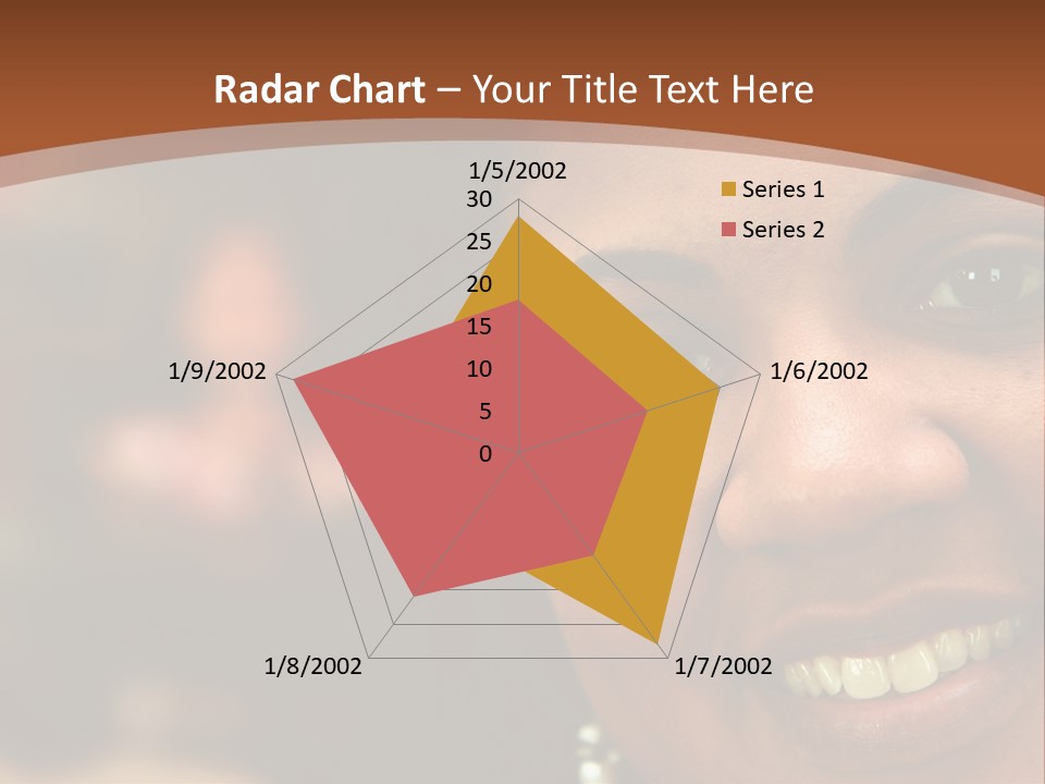 Interracial Family Sitting Together At Home PowerPoint Template