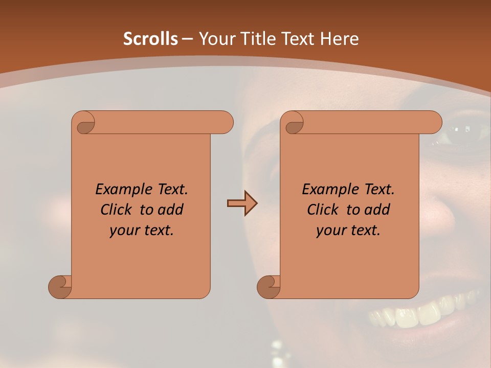 Interracial Family Sitting Together At Home PowerPoint Template