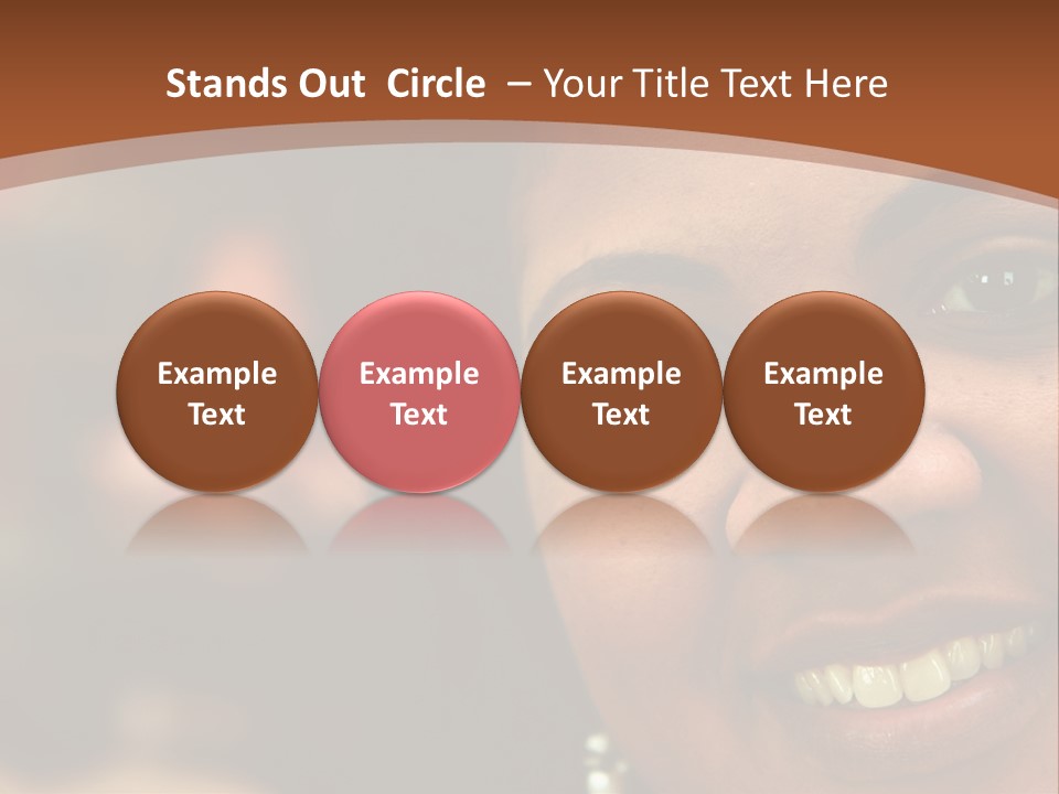 Interracial Family Sitting Together At Home PowerPoint Template