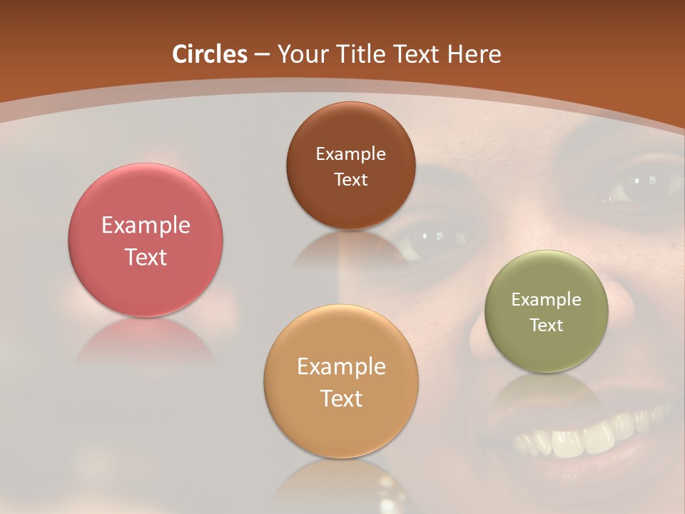 Interracial Family Sitting Together At Home PowerPoint Template