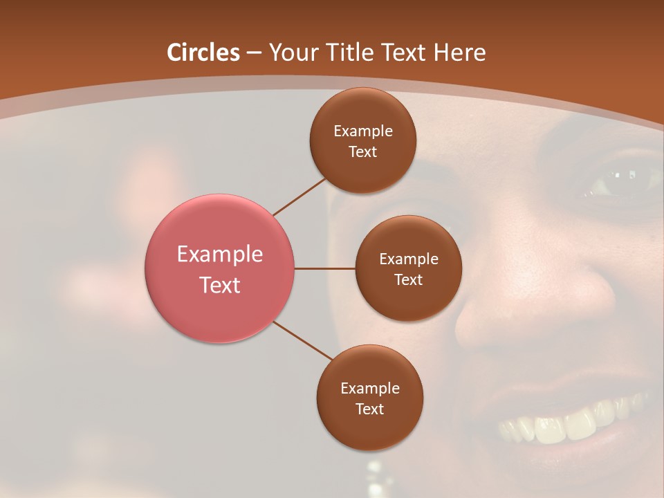 Interracial Family Sitting Together At Home PowerPoint Template