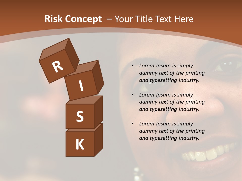 Interracial Family Sitting Together At Home PowerPoint Template