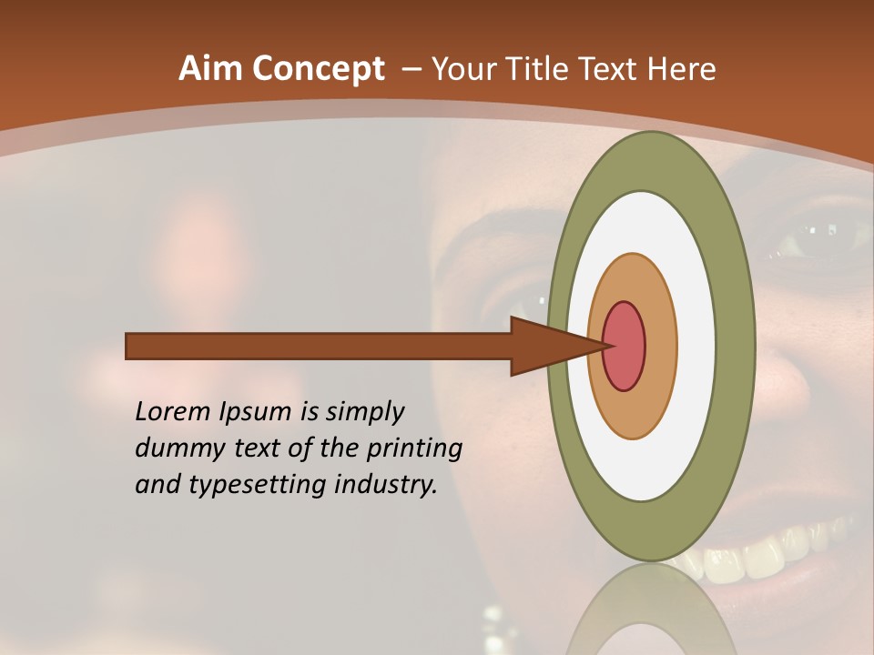 Interracial Family Sitting Together At Home PowerPoint Template