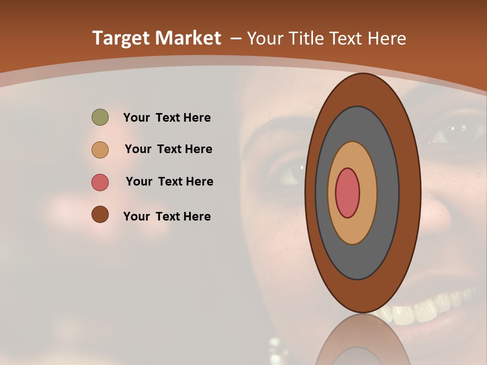 Interracial Family Sitting Together At Home PowerPoint Template