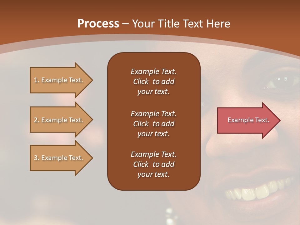 Interracial Family Sitting Together At Home PowerPoint Template