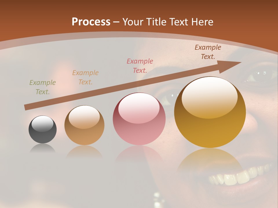 Interracial Family Sitting Together At Home PowerPoint Template