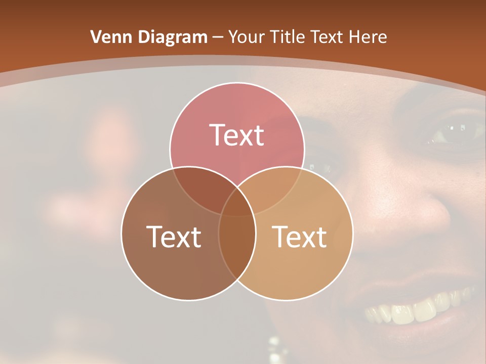 Interracial Family Sitting Together At Home PowerPoint Template