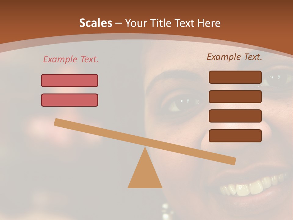 Interracial Family Sitting Together At Home PowerPoint Template