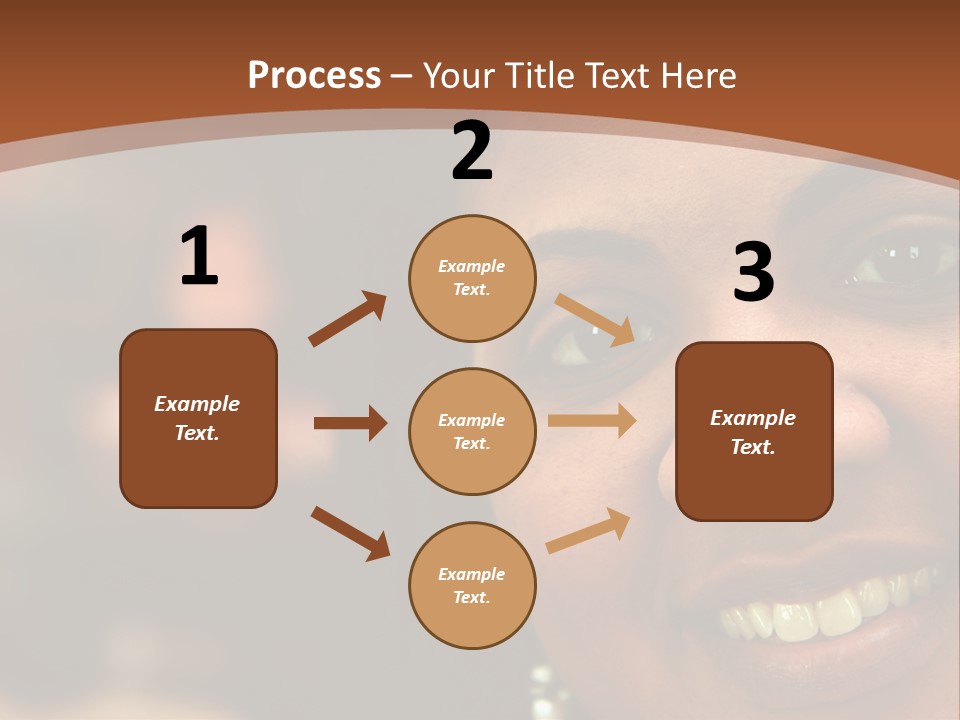 Interracial Family Sitting Together At Home PowerPoint Template
