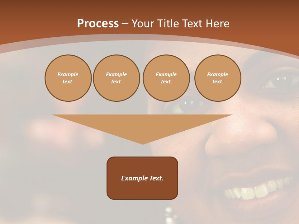Interracial Family Sitting Together At Home PowerPoint Template