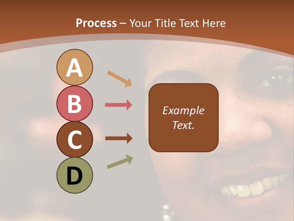 Interracial Family Sitting Together At Home PowerPoint Template