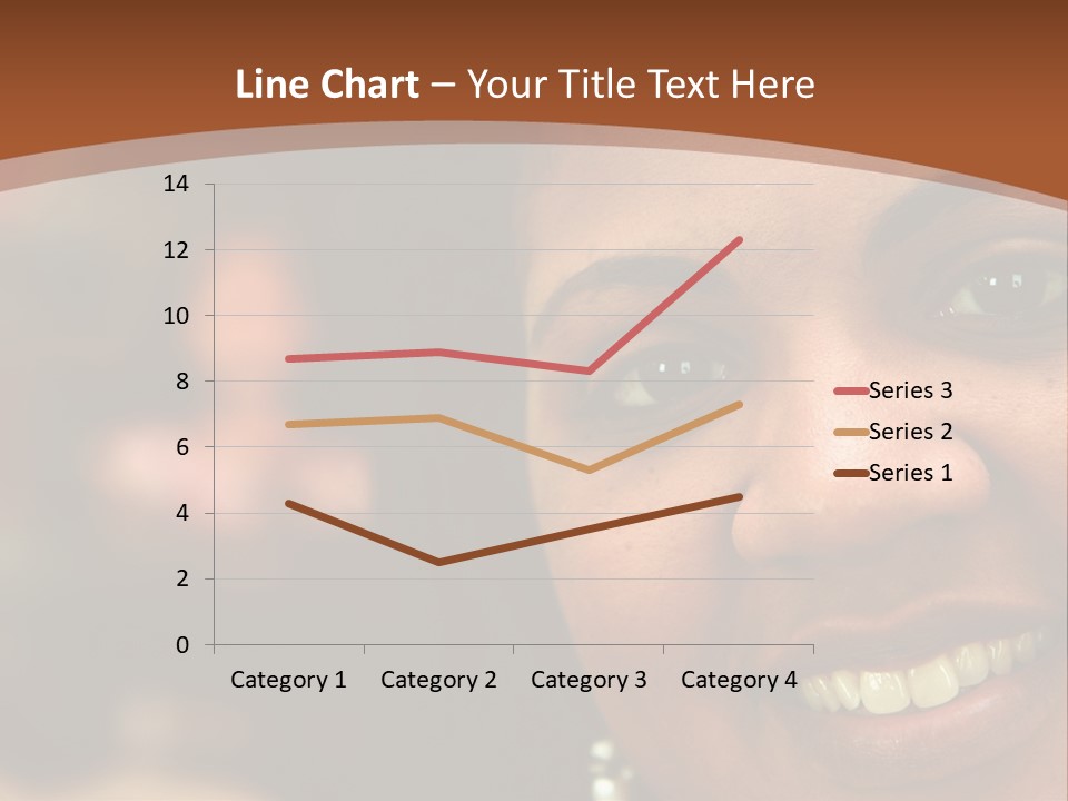 Interracial Family Sitting Together At Home PowerPoint Template