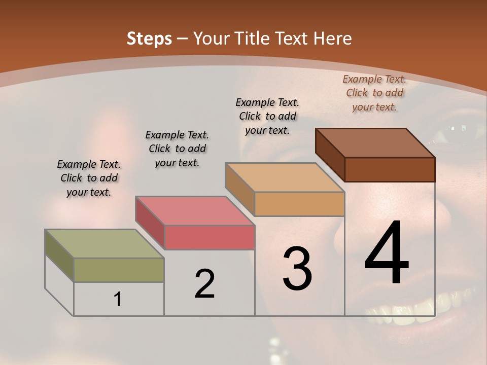 Interracial Family Sitting Together At Home PowerPoint Template
