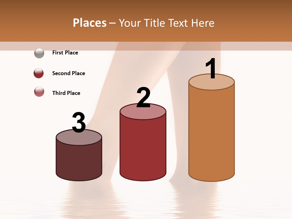 Pretty Legs In Water PowerPoint Template