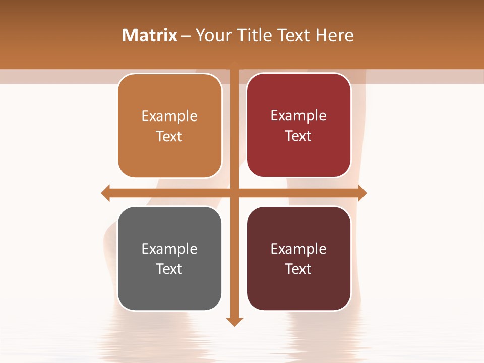 Pretty Legs In Water PowerPoint Template